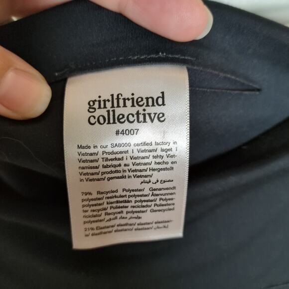 GIRLFRIEND COLLECTIVE Black Compressive High-Rise Legging Active Women's Small - Picture 4 of 5
